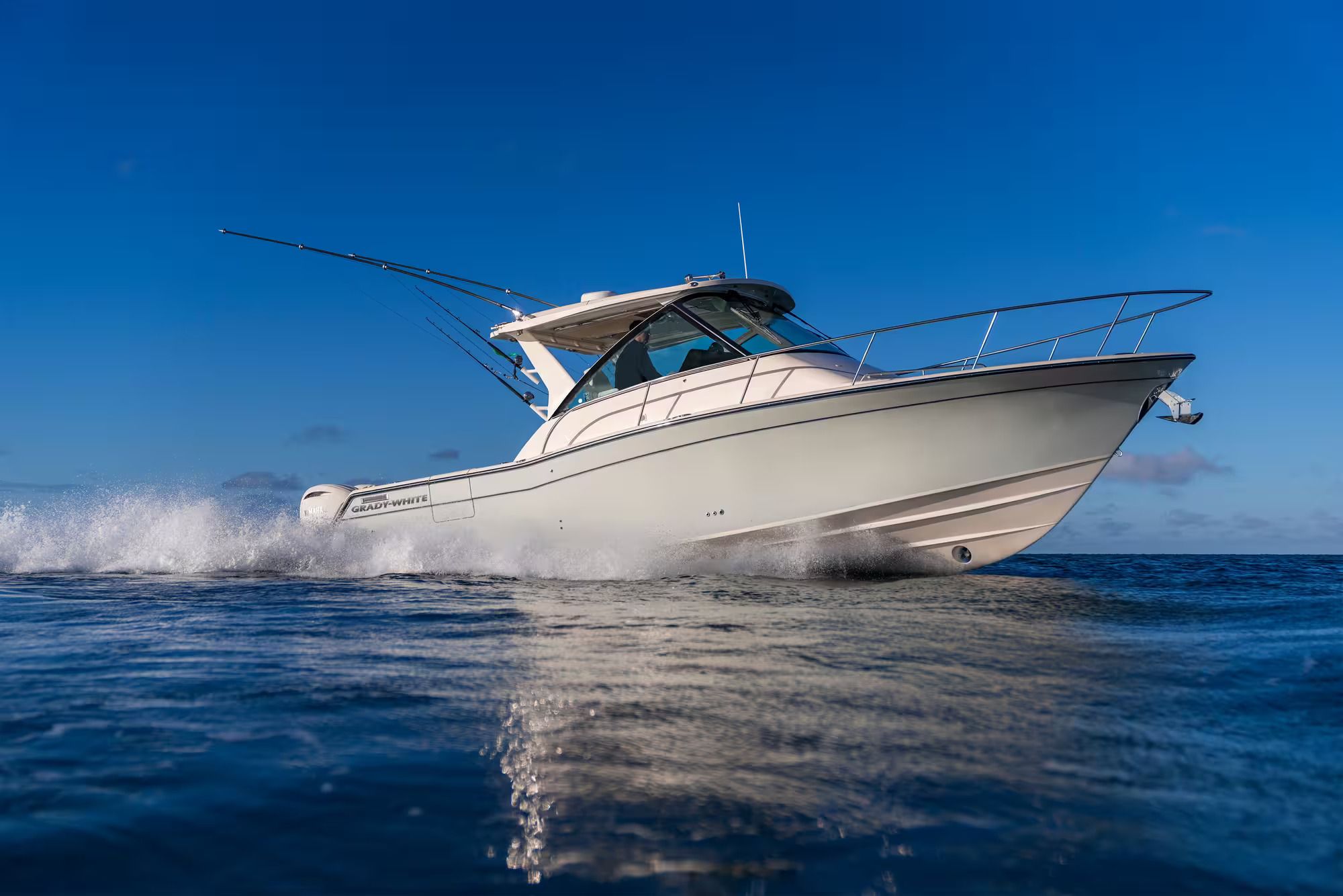 Grady-White Express 340 Grady-White Express 340 boat 2026 cruising on open sea.
