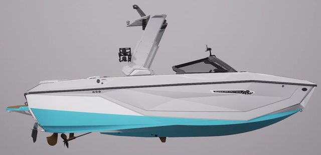 Nautique Super Air Nautique G23 2026 Nautique Super Air Nautique G23 boat, sleek design, white and turquoise color scheme.