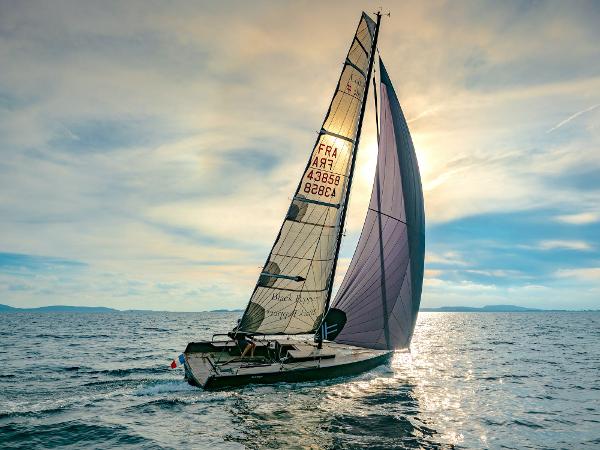 Black Pepper Code# Sailboat on ocean at sunset, Black Pepper Code# 2025 model.