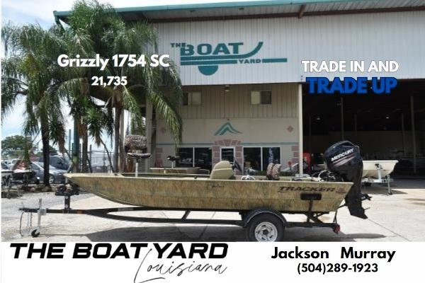 Tracker Grizzly 1754 SC 2024 Tracker Grizzly 1754 SC boat at The Boat Yard Louisiana.