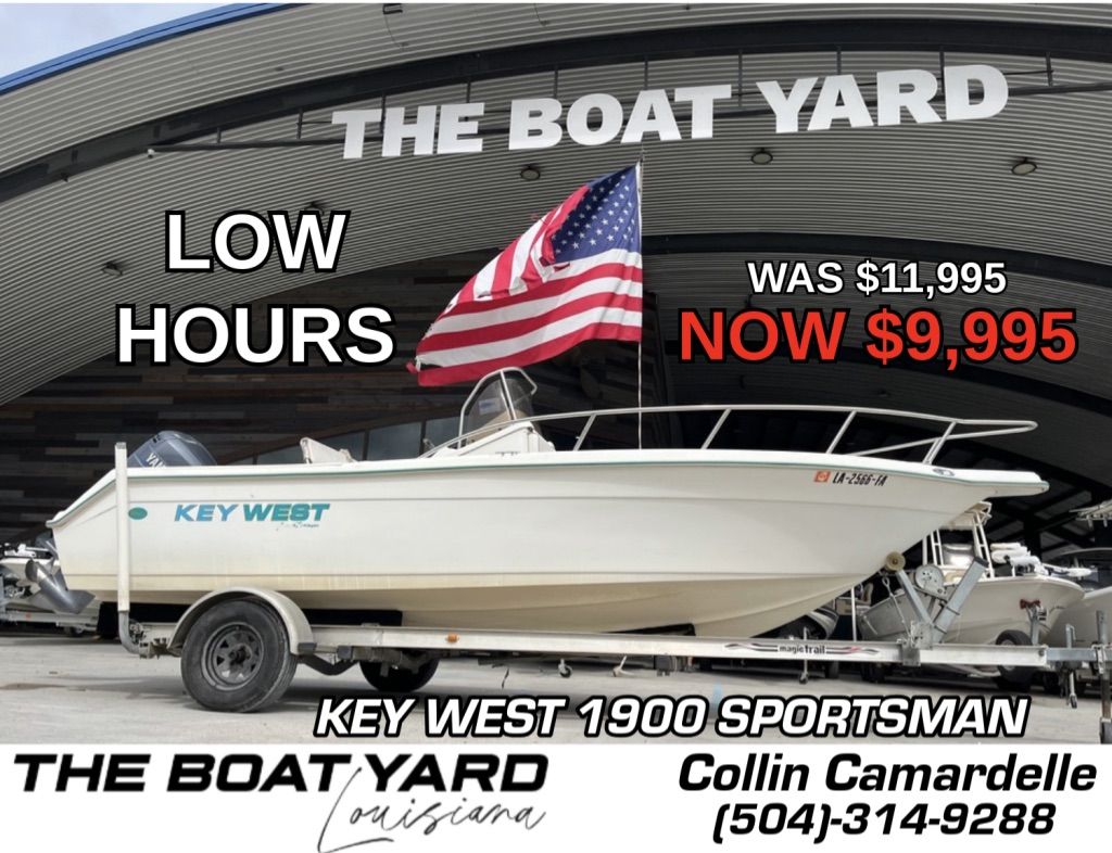 Key West 1900 Sportsman 1999 Key West 1900 Sportsman boat for sale, low hours, discounted to $9,995 at The Boat Yard.