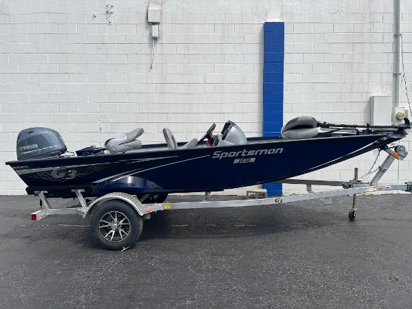 G3 Sportsman 1610 2024 G3 Sportsman 1610 fishing boat on a trailer.