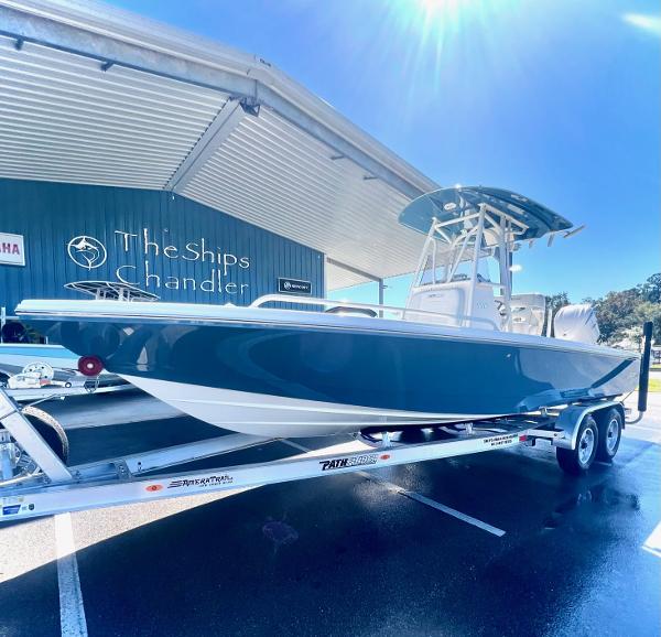 Pathfinder 2600 TRS 2025 Pathfinder 2600 TRS boat on trailer at The Ships Chandler dealership.