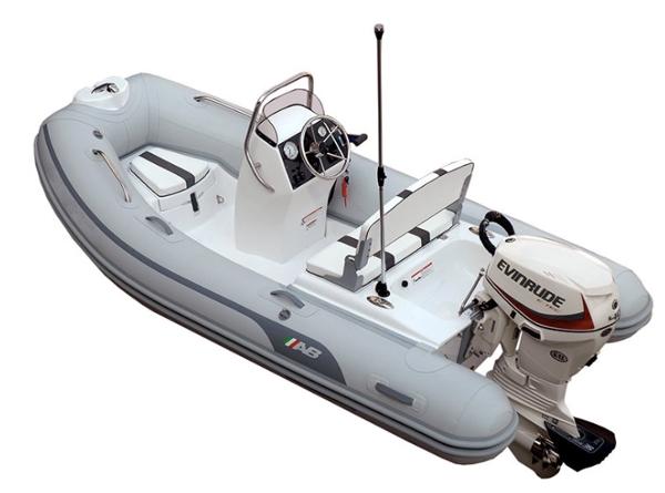 AB Inflatables Oceanus 11 VST 2023 AB Inflatables AB Oceanus 11 VST inflatable boat with Evinrude outboard motor.