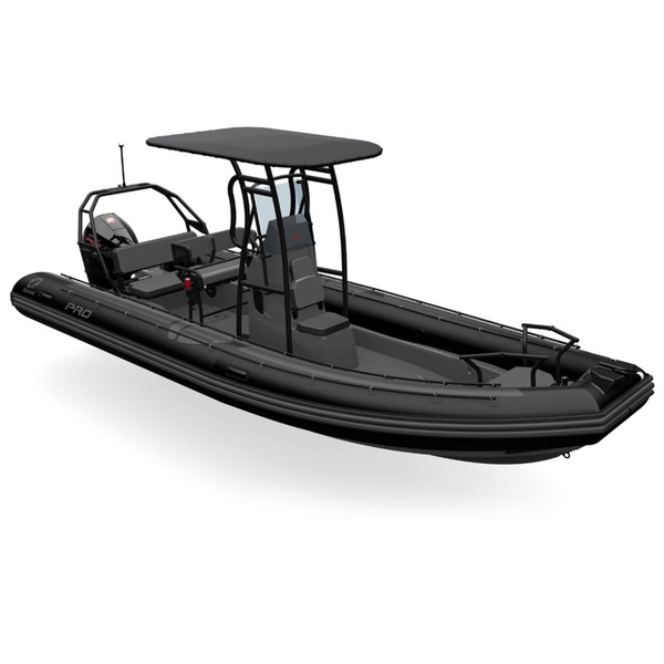 Zodiac PRO 7 NEO Black Boat Dark Grey Hull, Max 16 Persons (BOAT ONLY)
