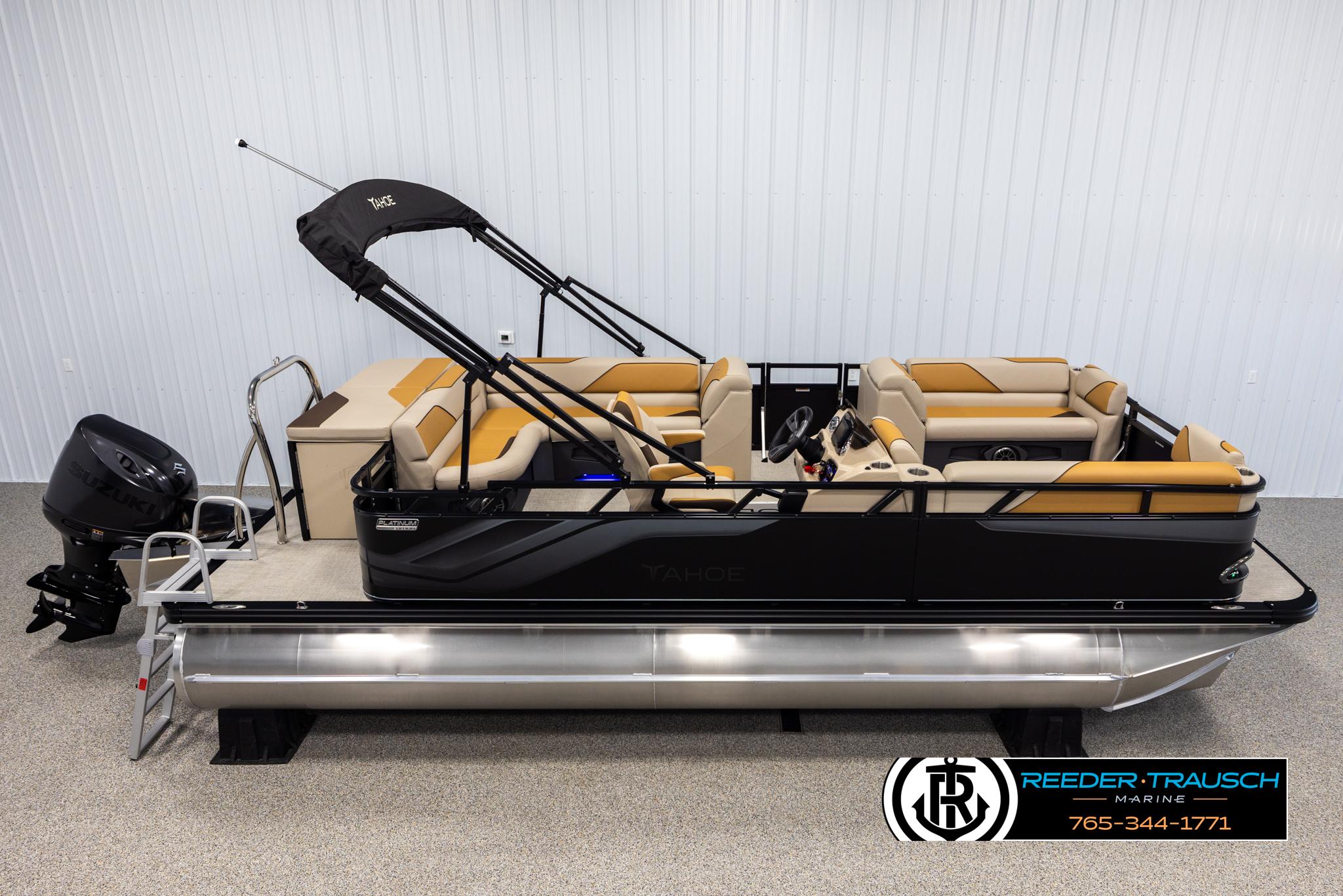 Tahoe SP Cr 2025 Tahoe SP Cr pontoon boat with sleek design and comfortable seating.