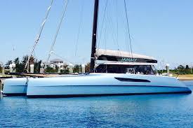 Gunboat 57' 2015 Gunboat 57' catamaran sailing on clear blue water.