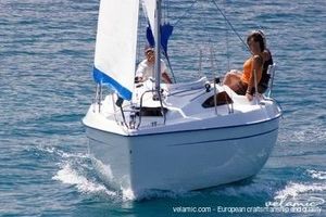 Viko 20 Sailing on a 2011 Viko 20 boat in clear blue waters.