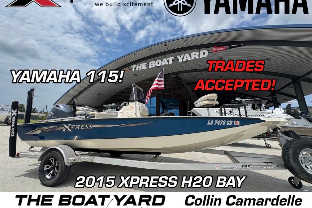 Xpress H20 2015 Xpress H20 Bay boat with Yamaha 115 engine at The Boat Yard, trades accepted.