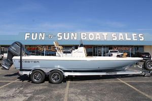 Skeeter SX230 2026 Skeeter SX230 boat on trailer at Fun-N-Sun Boat Sales dealership.