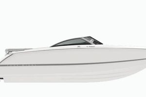 Four Winns H1 2026 Four Winns H1 Freedom boat, sleek white design, side view.
