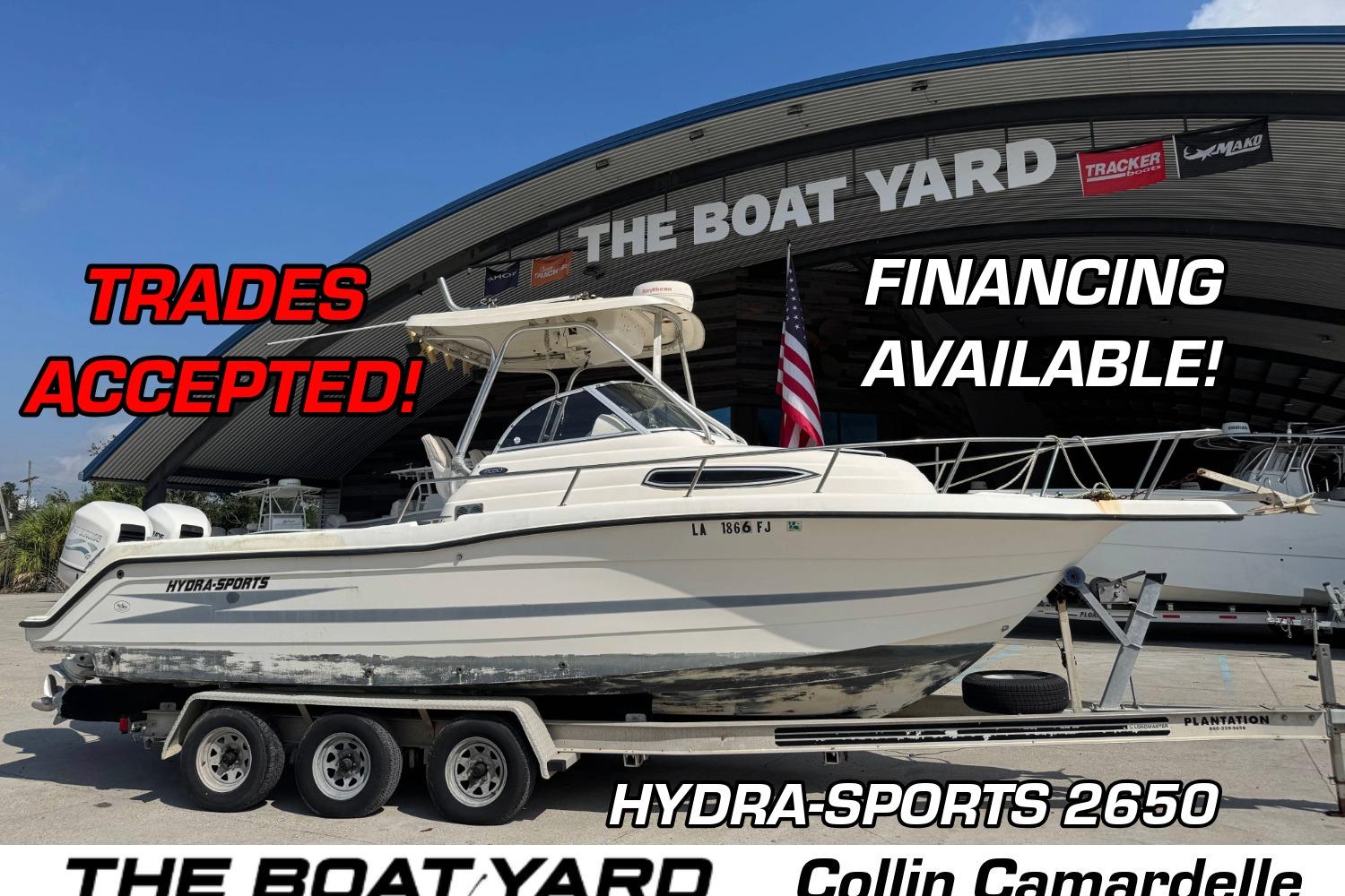 Hydra-Sports VECTOR 2650 WA 1999 Hydra-Sports VECTOR 2650 WA boat on trailer, trades accepted, financing available.