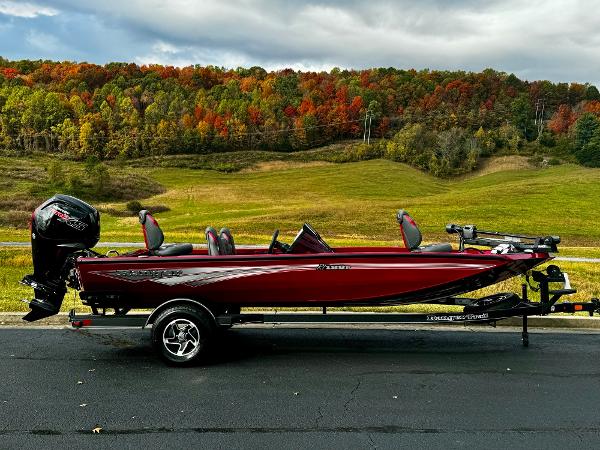 Ranger RT188P 2024 Ranger RT188P boat on trailer, scenic autumn backdrop.