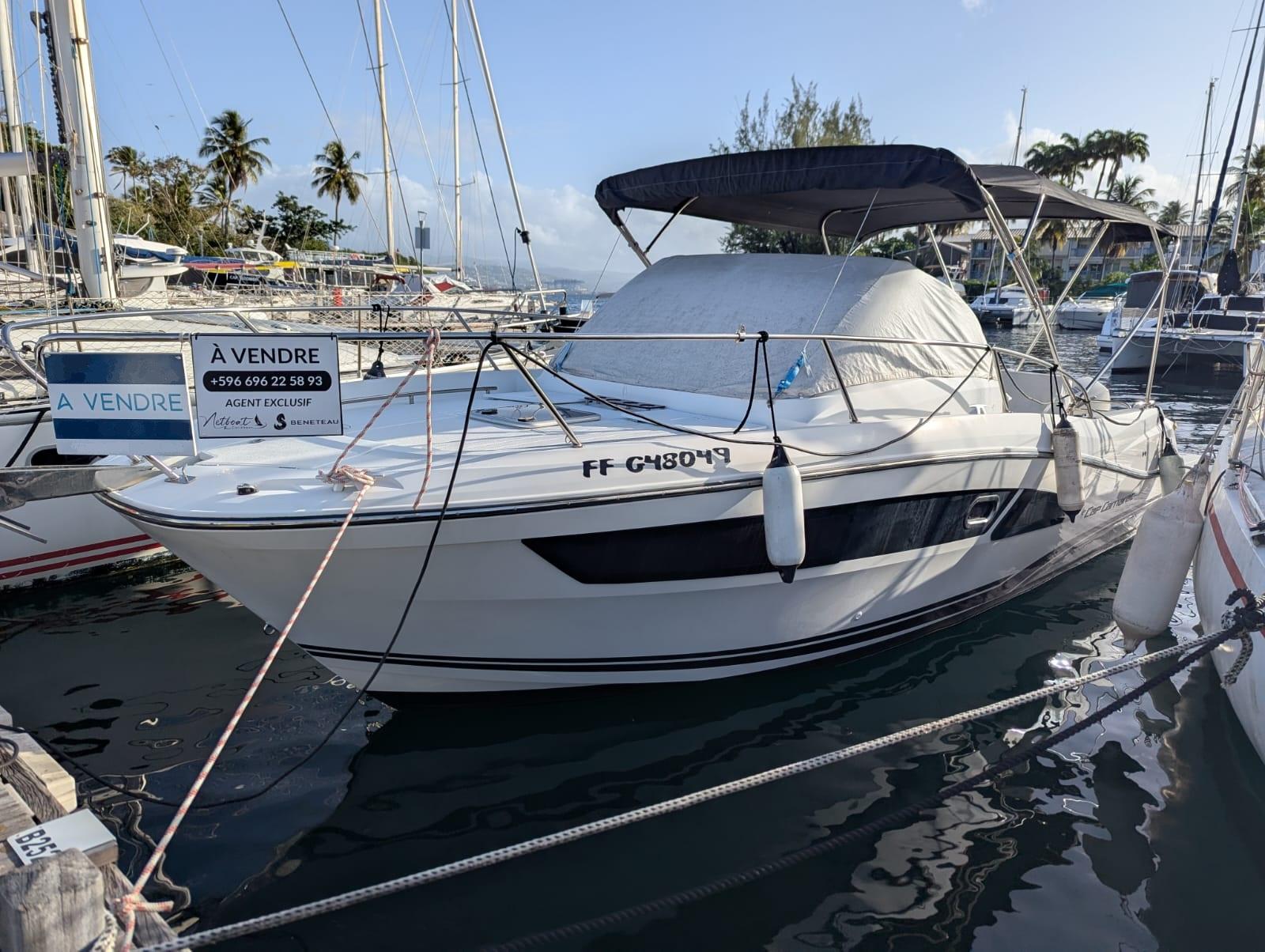 Jeanneau Cap Camarat 9.0 wa 2022 Jeanneau Cap Camarat 9.0 WA boat for sale at marina, sunny day.