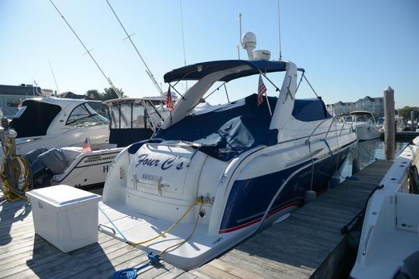 Formula 34 PC 2007 Formula 34 PC yacht docked at marina, covered and ready for sailing.