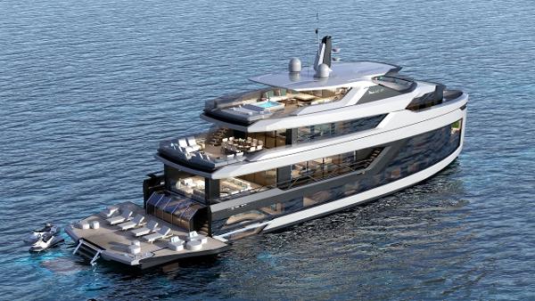Mazu Yachts 132DS Luxurious 2025 Mazu Yachts 132DS cruising on open water, showcasing sleek design and spacious decks.