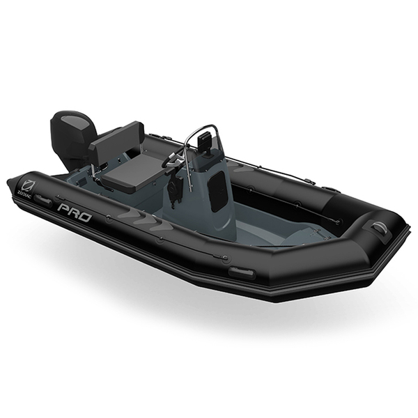 Zodiac PRO Classic 420 PVC Boat Black with Grey Hull, Max 7 Persons (BOAT ONLY)