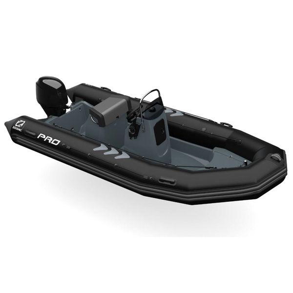 Zodiac PRO Classic 500 PVC Boat Black with Grey Hull, Max 9 Persons (BOAT ONLY)