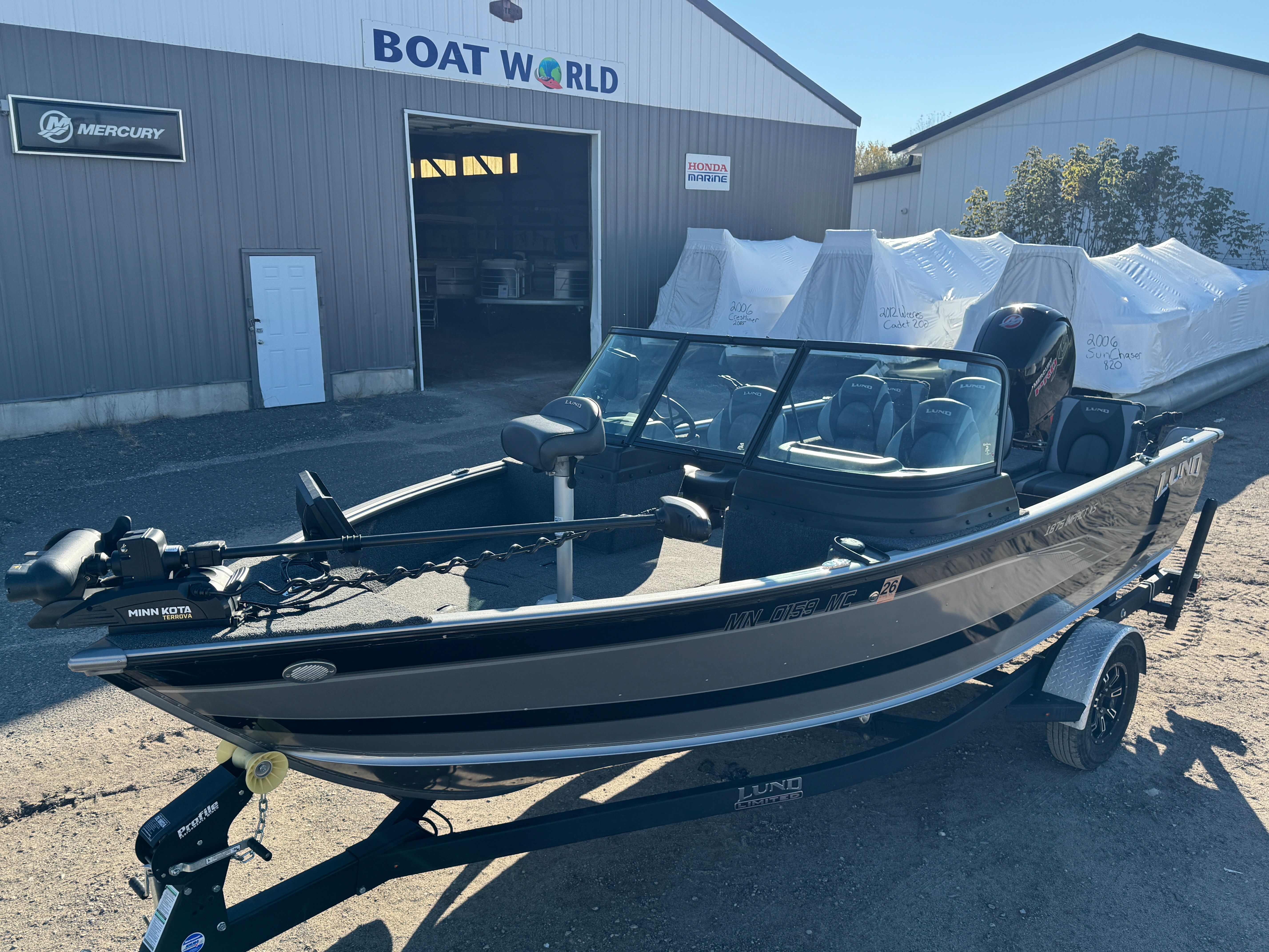 2021 Lund 1875 Impact XS with 150HP Mercury Pro XS Fourstroke EFI