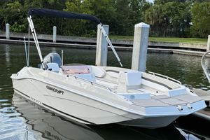 Starcraft SVX 171 OB 2024 Starcraft SVX 171 OB boat docked in a serene marina setting.