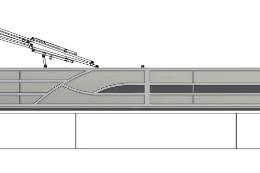Bentley Pontoons LEGACY 223 NAVIGATOR TRI-TOON 2026 Bentley Pontoons LEGACY 223 NAVIGATOR TRI-TOON side view, sleek design, modern features.