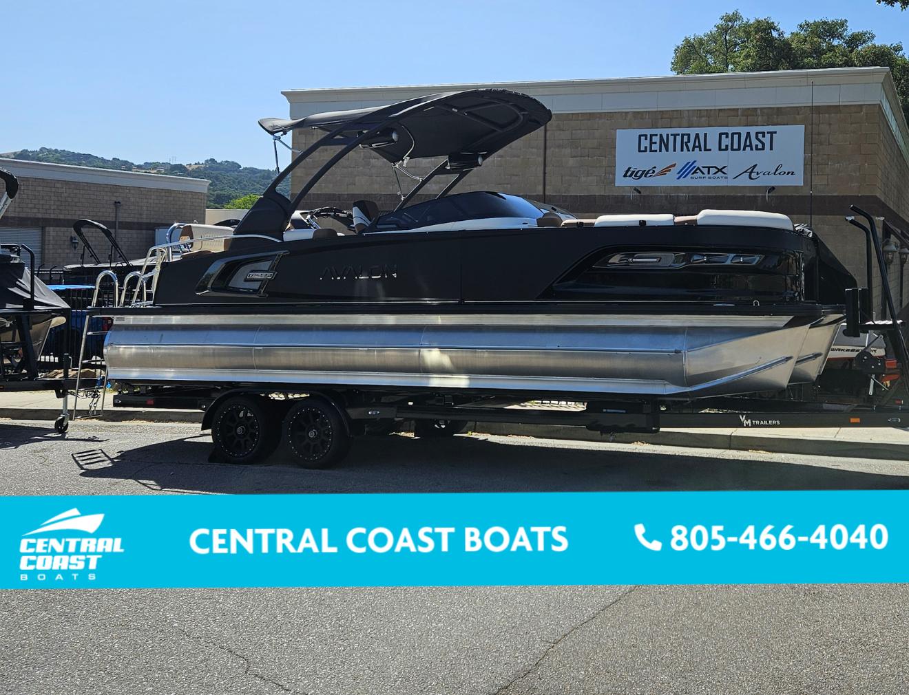 Avalon Excalibur LTD Quad Lounge Windshield 2024 Avalon Excalibur LTD Quad Lounge Windshield at Central Coast Boats.
