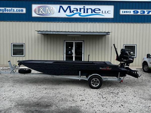 Gator-tail EXTREME MOD V 1854 2025 Gator Tail EXTREME MOD V 1854 boat on trailer outside L&M Marine LLC.