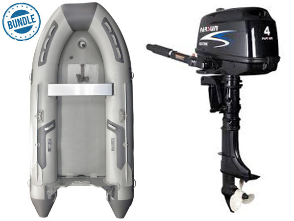 Sea Pro 240A Airdeck Inflatable and Parsun 4hp 4 stroke Outboard Engine Bundle only