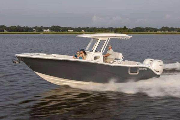 Sea Fox 268 Commander Manufacturer Provided Image: 2025 Sea Fox 268 Commander boat cruising on a calm lake.