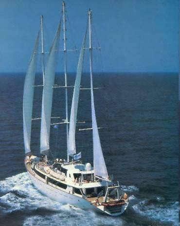 1993 Three Masted Steel Sail/Cruiser 49 Guests/ 24 Cabins