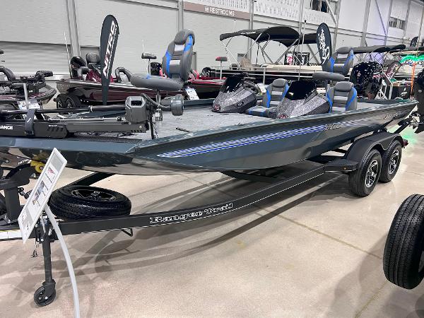 Ranger RT188C 2025 Ranger RT188C fishing boat displayed indoors on a trailer.