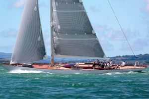 Spirit Yachts R74 Sailing yacht Spirit Yachts R74, 2014 model, gliding on open water.