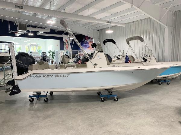 Key West 189 FS 2024 Key West 189 FS boat displayed in a showroom.