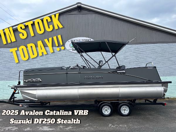 Avalon 2385 Catalina VRB 2025 Avalon Catalina VRB pontoon boat with Suzuki DF250 Stealth engine, in stock today.