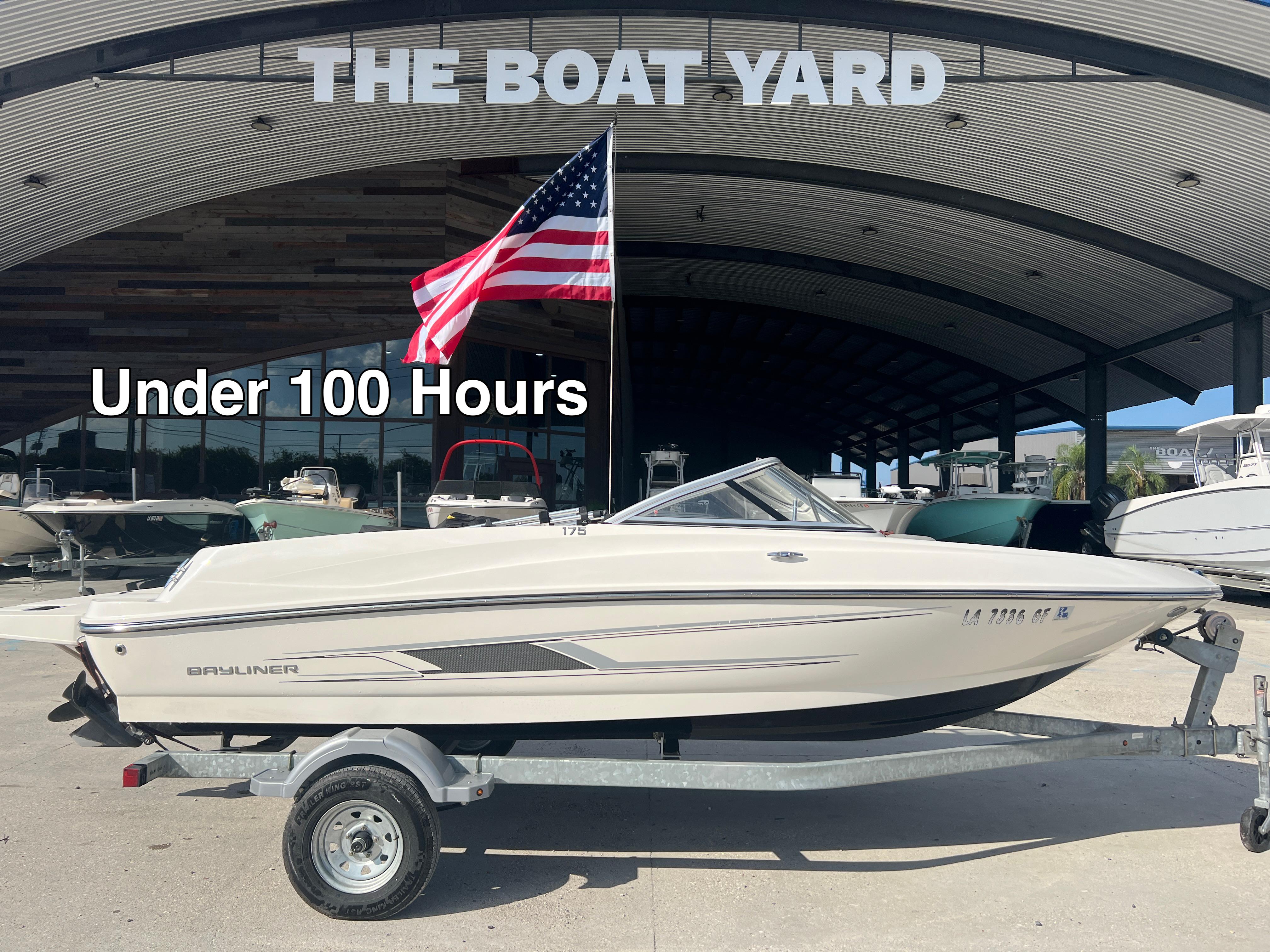 Bayliner 175 2016 Bayliner 175 boat at The Boat Yard, under 100 hours, on trailer.