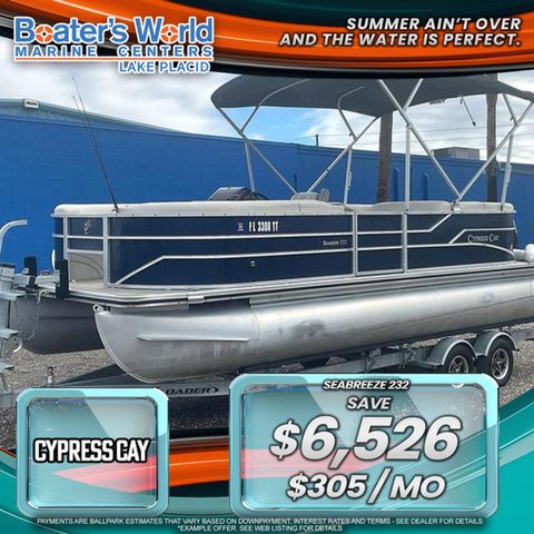 2020 CYPRESS CAY PONTOONS Seabreeze 232 CS