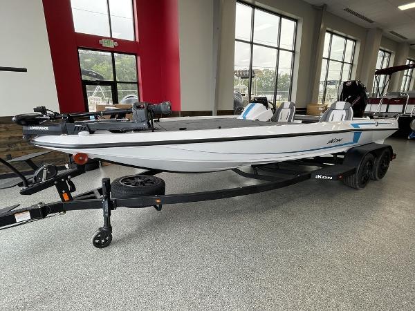 iKon LX21 2024 iKon LX21 fishing boat on display in showroom.