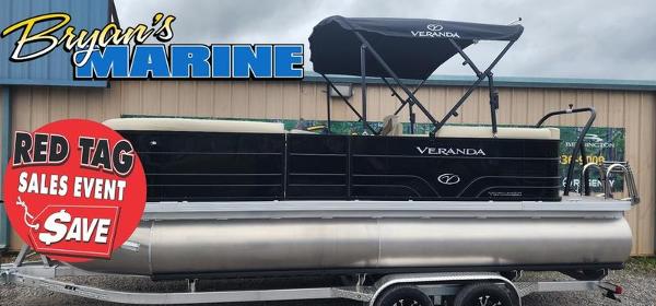Veranda VISTA 20RC 2023 Veranda VISTA20RC Bi-Toon boat at Bryan's Marine Red Tag Sales Event.