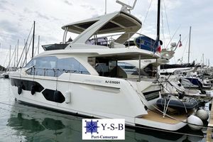 Absolute 58 FLY Luxury Absolute 58 FLY yacht, 2021 model, docked at Port-Camargue marina.
