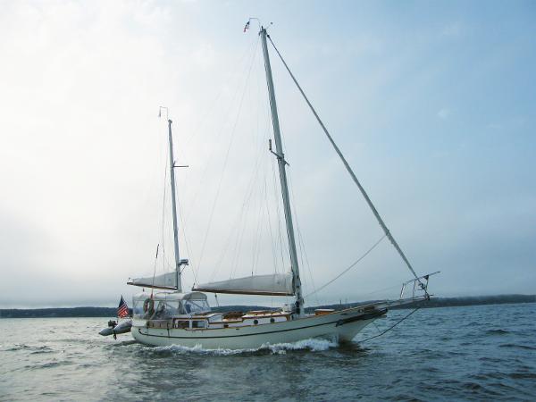 Formosa 41 1973 Formosa 41 sailboat cruising on open water.