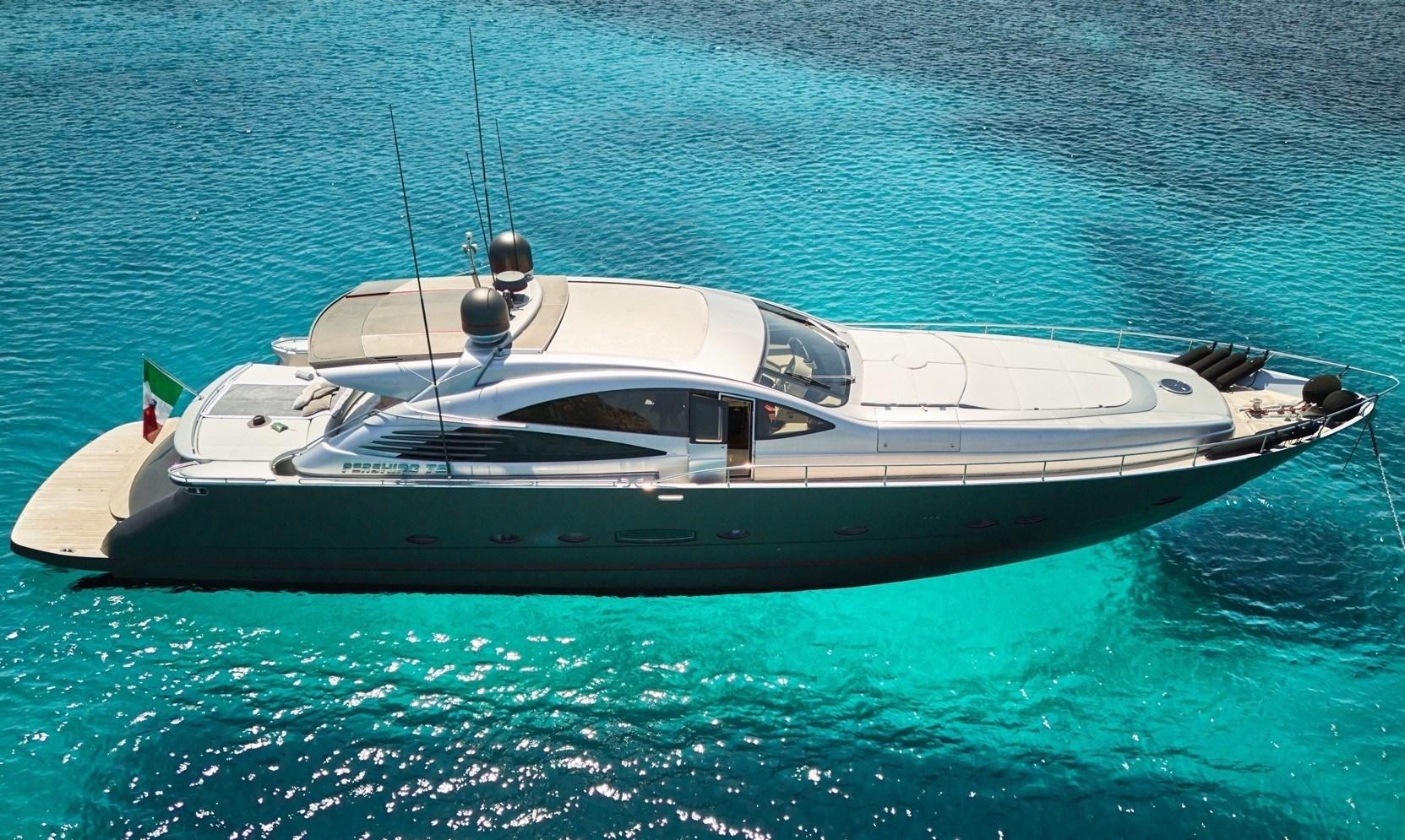 Pershing 76 01 At Anchor