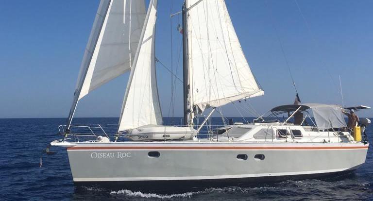 Mercator 40 Portside underway