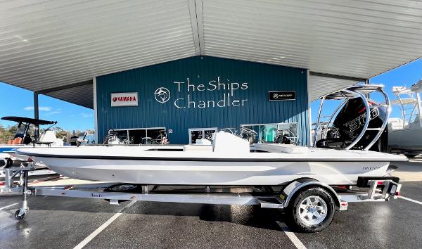 Chittum Skiffs 21R 2025 Chittum Skiffs 21R boat displayed at The Ships Chandler dealership.