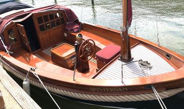 1989 Scherpel Kajuitsloep Teak/ Mahonie