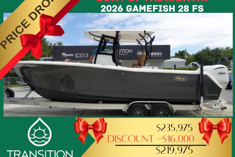 2026 Sea Hunt Gamefish 28 Forward Seating