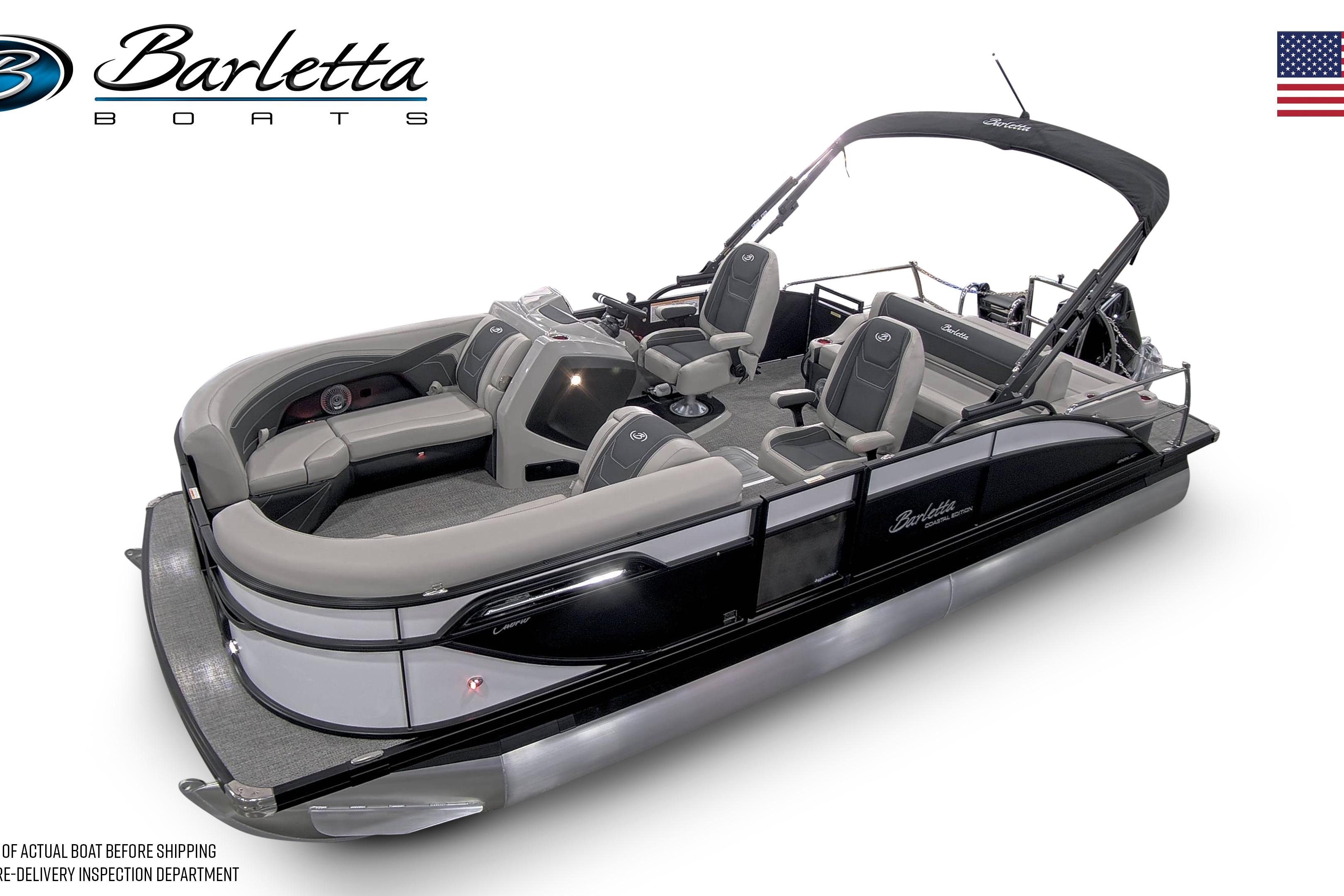 Barletta Cabrio 22UC 2026 Barletta Cabrio 22UC pontoon boat with sleek design and comfortable seating.