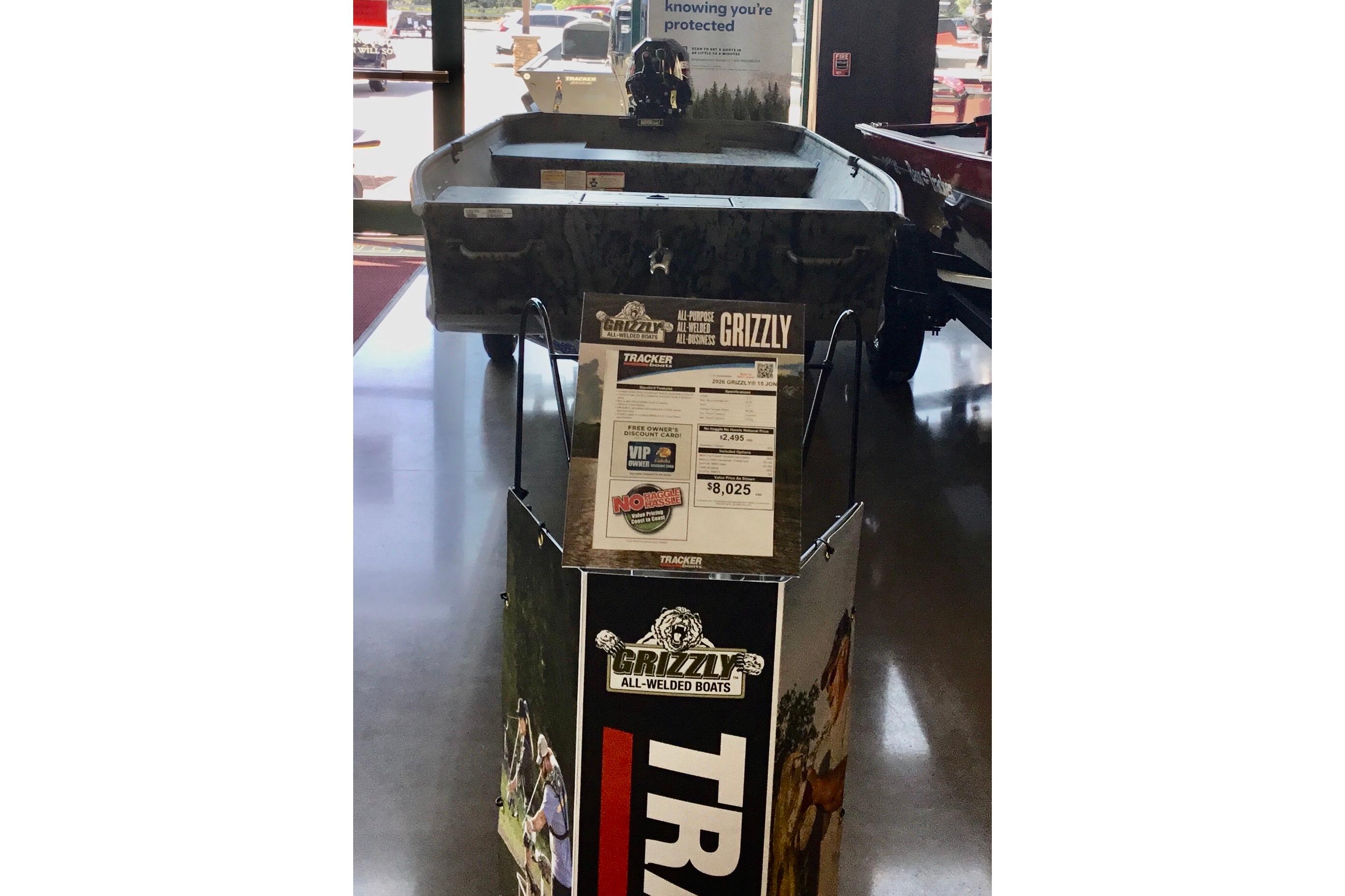 2026 Tracker Grizzly 15 Jon
