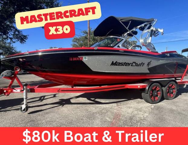 MasterCraft X30 2016 MasterCraft X30 boat and trailer for sale, priced at $80k.