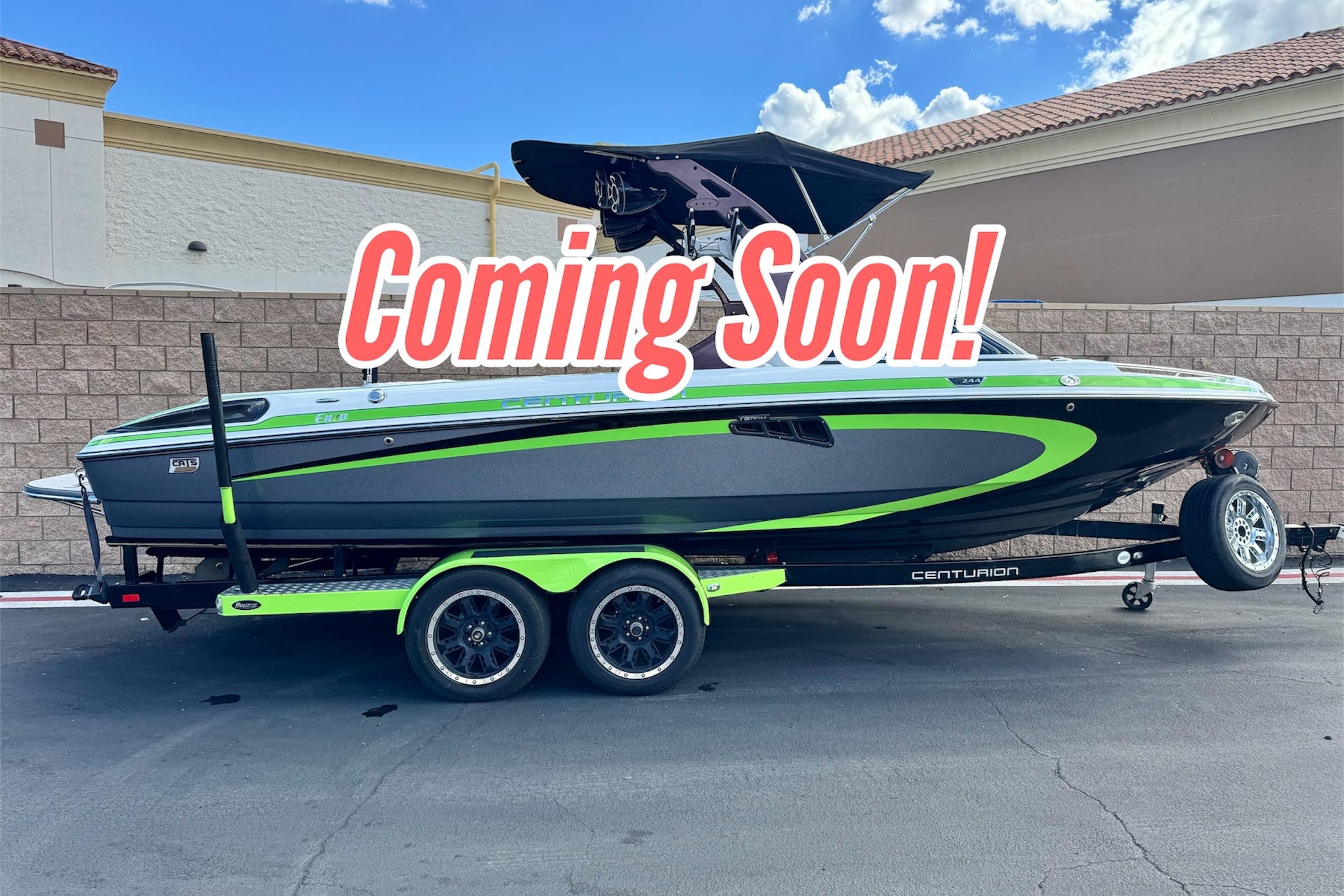 Centurion Enzo SV244 2014 Centurion Enzo SV244 boat on trailer with "Coming Soon" text overlay.