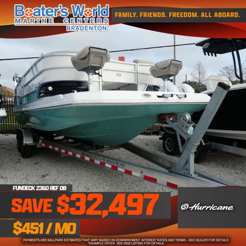 2024 Hurricane FunDeck 2360 REF OB